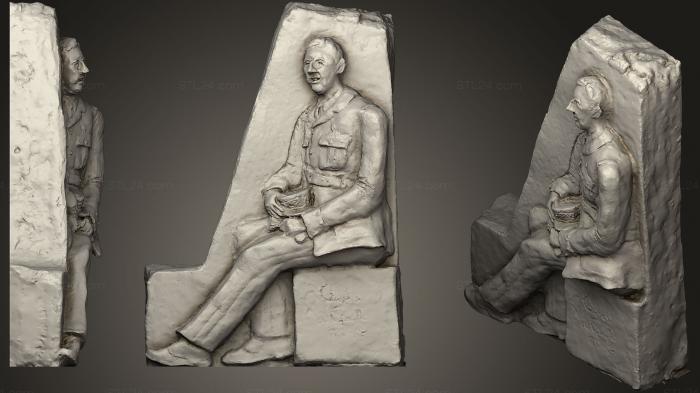 Statues of famous people (Scan De Gaulle, STKC_0314) 3D models for cnc